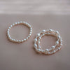 Freshwater Pearl Bracelet Alloy Material Baroque Rice Beads Women's Style