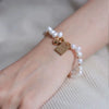 Freshwater Pearl Bracelet For Women Copper Geometric Electroplating Heart Style