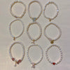 Freshwater Pearl Bracelet With Elastic Cord Irregular Shape Minimalist Design