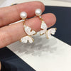 Freshwater Pearl Butterfly Pendant Jewelry Set