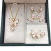 Freshwater Pearl Butterfly Pendant Jewelry Set