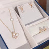 Freshwater Pearl Butterfly Shell Jewelry Set For Girls