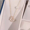 Freshwater Pearl Butterfly Shell Jewelry Set For Girls