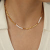 Freshwater Pearl Copper 18K Gold Plated Classic Style Korean Style Plating Round Copper Bracelets Necklace
