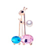 Freshwater Pearl Diecast Animal Natural Style Brooch With Electroplating