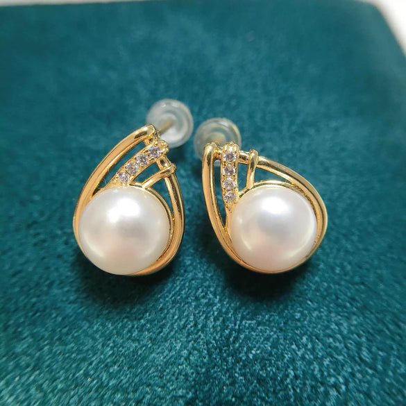 Freshwater Pearl Dropshaped Earrings For Women