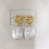 Freshwater Pearl Earrings S925 Sterling Silver 18K Goldfilled Alien Shaped Natural Baroque Pearl For Women