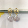 Freshwater Pearl Earrings S925 Sterling Silver Natural Specialshaped For Women