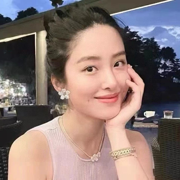 Freshwater Pearl Earrings S925 Sterling Silver Petal Baroque Alien Shape Women's Fashion