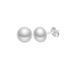 Freshwater Pearl Earrings 925 Silver Geometric Fashion Elegant Electroplated