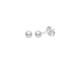 Freshwater Pearl Earrings 925 Silver Geometric Fashion Elegant Electroplated