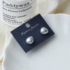 Freshwater Pearl Earrings 925 Silver Needle Special Shape Minimalist Women's