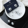 Freshwater Pearl Earrings 925 Silver Needle Special Shape Minimalist Women's