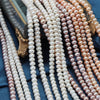 Freshwater Pearl Flat Bead Jewelry Making Material