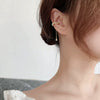 Freshwater Pearl Geometric Tassel Ear Clip Earrings Natural Style