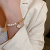 Freshwater Pearl Inlaid Diamond Smiley Face Numbers Bracelet For Women With Styling Of Letters Numbers Text