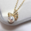 Freshwater Pearl Jewelry Set With Butterfly Design For Women