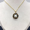 Freshwater Pearl Jewelry Set With Camellia Design Pendant Stud Earrings And Ring