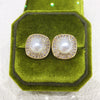 Freshwater Pearl Jewelry Set With Square Zircon Micro Set