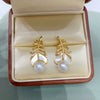 Freshwater Pearl Jewelry With Natural Seashells And Exquisite Feather Design