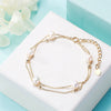 Freshwater Pearl Multilayer Stacked Women's Fashion Bracelet Copper Alloy