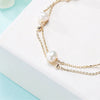 Freshwater Pearl Multilayer Stacked Women's Fashion Bracelet Copper Alloy