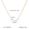 Freshwater Pearl Necklace Stainless Steel Geometric Clavicle Chain Electroplated Feminine Versatile Ins Minimalist Style