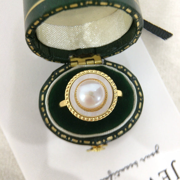 Freshwater Pearl Pendant Earring Set Highend Style