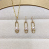Freshwater Pearl Pendant Earrings Set Jewelry
