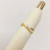 Freshwater Pearl Ring Copper Multibead Flat Round Rose Buns Round Women's Fashion