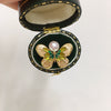 Freshwater Pearl Ring Copper Retro Enamel Butterfly Women's Adjustable Opening