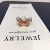 Freshwater Pearl Ring Copper Retro Enamel Butterfly Women's Adjustable Opening