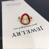 Freshwater Pearl Ring Copper Round Shape Women's Fashion Jewelry