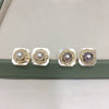 Freshwater Pearl Square Pendant Earrings With Sea Shell Light Luxury Highend Style