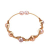 Freshwater Pearl Winding Devil's Eye Women's Casual Fashion Bracelet Jewelry