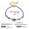 Friendship Bracelet Stainless Steel Red String Braided Oil Dripping Letters Electroplated Jewelry For Women