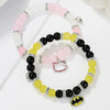 Friendship Spider Love Magnetic Cat Beaded Elastic Adjustable Bracelet Stone Magnet Buckle Geometric Handmade
