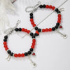 Friendship Spider Love Magnetic Cat Beaded Elastic Adjustable Bracelet Stone Magnet Buckle Geometric Handmade
