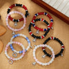 Friendship Spider Love Magnetic Cat Beaded Elastic Adjustable Bracelet Stone Magnet Buckle Geometric Handmade