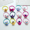 Frosted Cartoon Baby Rubber Band Hair Band Headed Flower Children's Headwear Tie Rope Little Girl Hair Rope Girl