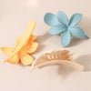 Frosted Flower Duckbill Hair Clip For Women Baked Enamel Plant Flower Style