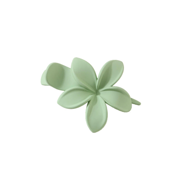 Frosted Flower Duckbill Hair Clip For Women Baked Enamel Plant Flower Style