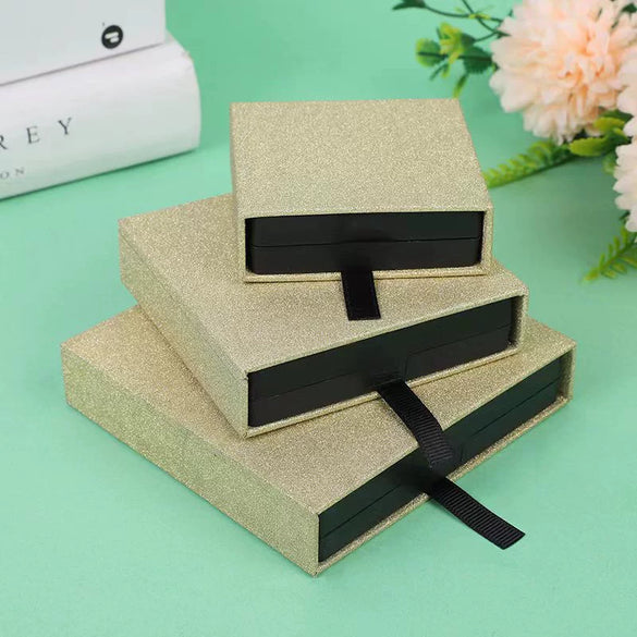 Frosted Jewelry Storage Drawer Box Made Of Paper And Cardboard