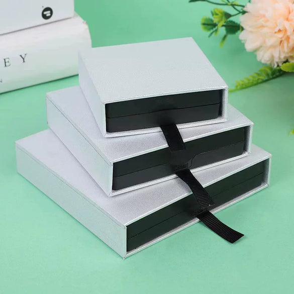 Frosted Jewelry Storage Drawer Box Made Of Paper And Cardboard