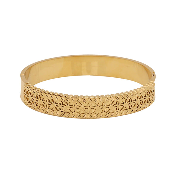 Frosted Stainless Steel Women's Personality Joker Bracelet With Electroplating