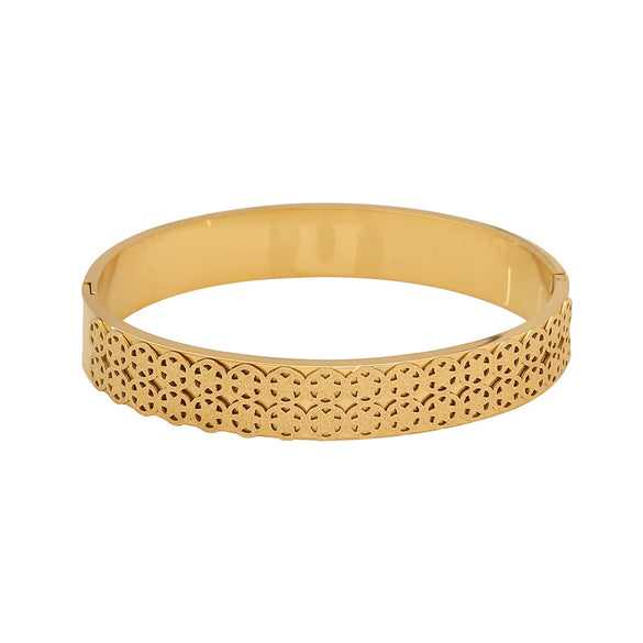 Frosted Stainless Steel Women's Personality Joker Bracelet With Electroplating