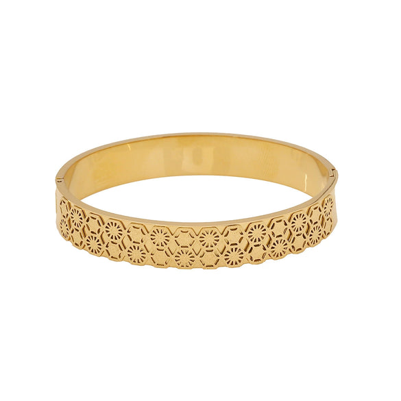 Frosted Stainless Steel Women's Personality Joker Bracelet With Electroplating