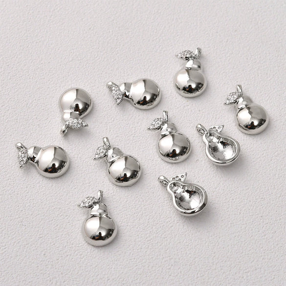 Fruit Pendant Jewelry Copper Material Electroplated Accessories For Earrings And Necklace