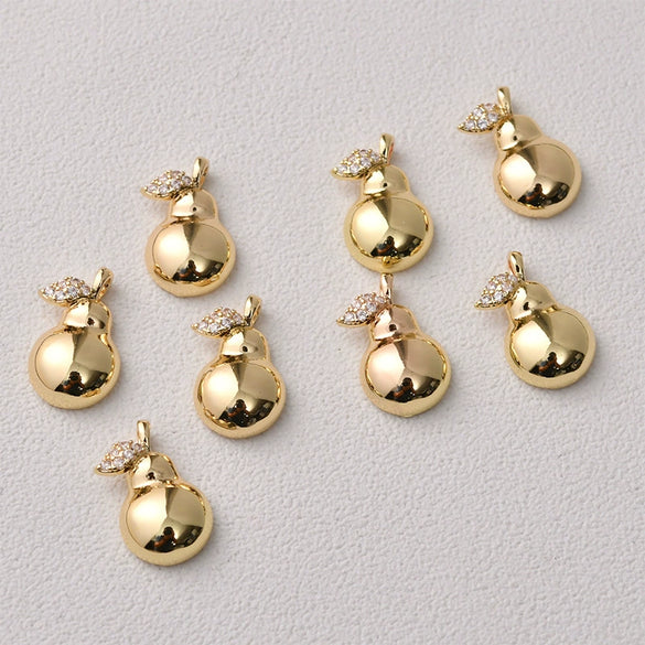 Fruit Pendant Jewelry Copper Material Electroplated Accessories For Earrings And Necklace