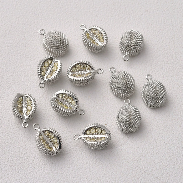 Fruit Pendant Jewelry Copper Material Electroplated Accessories For Earrings And Necklace
